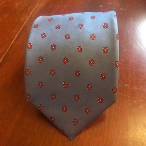 Gloria Vanderbilt 100% Silk Tie - Blue